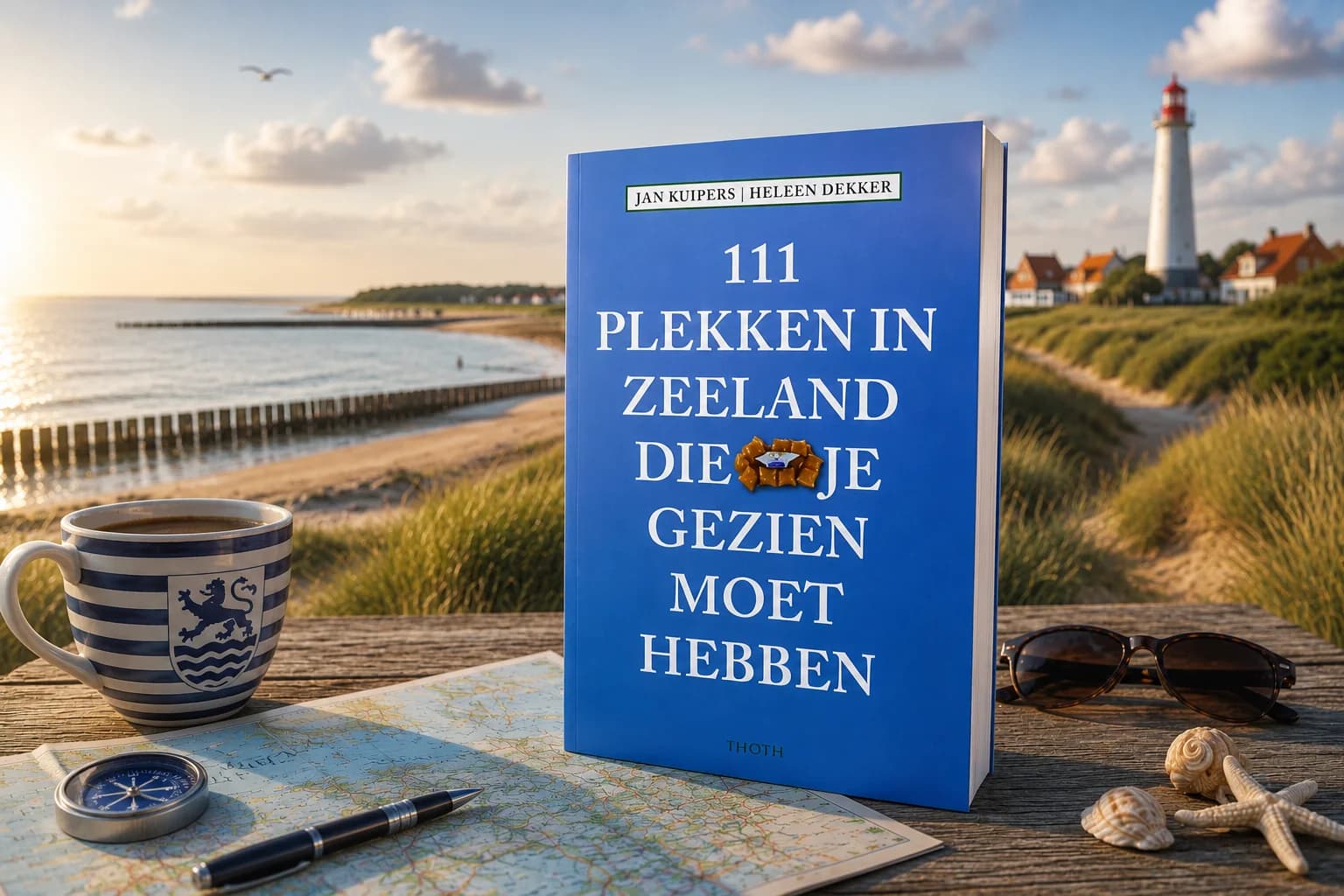 Lifestyle illustratie van het boek 111 Plekken in Zeeland die je gezien moet hebben aan de Zeeuwse kust.