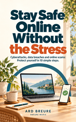 Book cover Stay Safe Online Without the Stress - Practical cybersecurity guide by Ard Breure