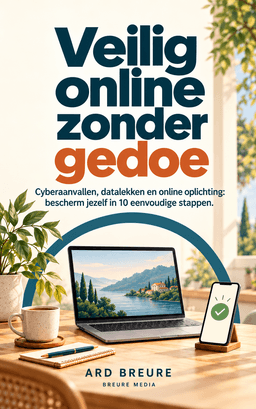 Boekomslag Veilig online zonder gedoe - Praktische cybersecurity gids door Ard Breure
