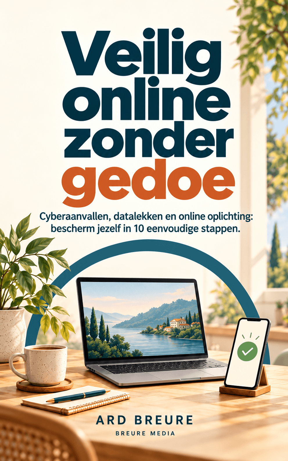 Boekomslag Veilig online zonder gedoe - Praktische cybersecurity gids door Ard Breure